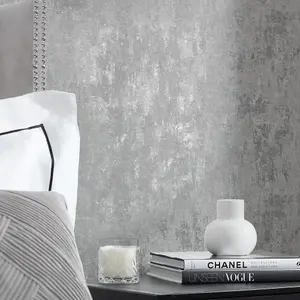 Milan Metallic Wallpaper Grey And Silver