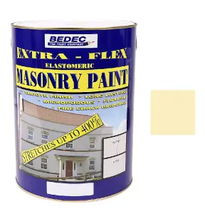 Bedec Extra Flex Masonry Paint - Buttermilk - 5 Litre