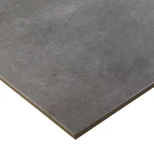 Colours Structured Grey Matt Concrete effect Textured Porcelain Indoor Wall & floor Tile, Pack of 6, (L)600mm (W)300mm