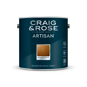 Craig & Rose Artisan Bronze Gold effect Mid sheen Topcoat Special effect paint, 2.5L