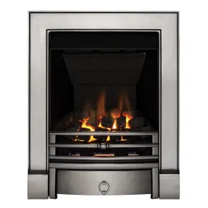 Focal Point Soho multi flue Chrome effect Manual control 3.1kW Gas Fire