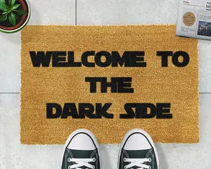 Welcome to the Darkside Star Wars Doormat Quote