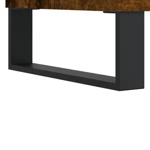 Berkfield TV Cabinet Smoked Oak 103.5x30x50 cm Engineered Wood