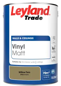 Leyland Trade Vinyl Matt Walls & Ceilings Emulsion Paint Willow Fern (PPG1112-6) 5L