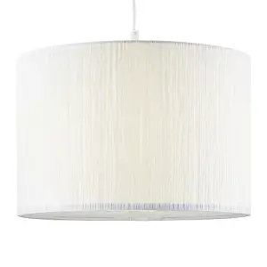 Contemporary and Sleek Pendant Lighting Shade Crafted from Wrinkled White Paper