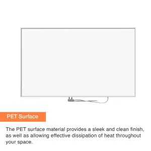 SUNHEAT Mirrorstone 0.58KW - Wall mounted Far Infrared Panel Heater - Energy Efficient