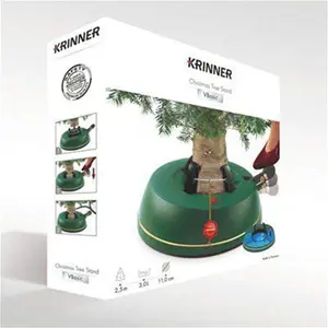 Krinner Green Metal & Plastic Foot Pump Christmas Tree Stand 9cm