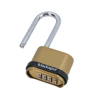 4 Digit Long Hardened Shackle Combination Padlock Security Lock Secure 8pk