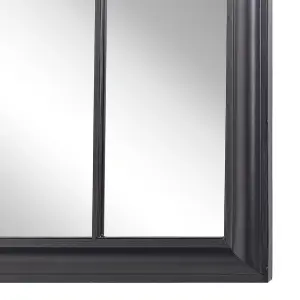 Beliani Retro Wall Mirror EMBRY Metal Black