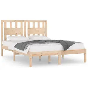 Berkfield Bed Frame Solid Wood Pine 150x200 cm 5FT King Size