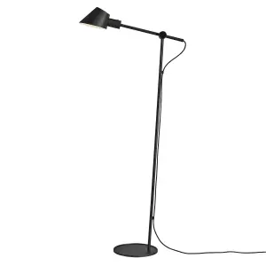 Nordlux DFTP Stay Indoor Living Dining Bedroom Floor Lamp In Black (Height) 129.2cm