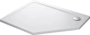 Mira Flight Low Offset Pentagon Shower Tray 1200 X 900mm Right Hand