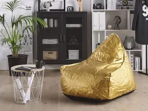 Beliani Modern Bean Bag Gold DROP