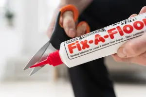 Pack of 4 - Fix-A-Floor Squeezy All-In-One Repair Adhesive for Loose, Hollow and Creaky Tiles, Wood, LVT, LVP & Laminate flooring