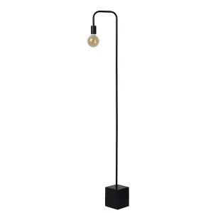 Lucide Lorin Retro Floor Lamp - 1xE27 - Black