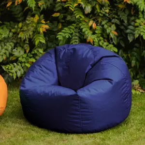 Veeva Classic Indoor Outdoor Bean Bag Navy Blue Bean Bag Chair