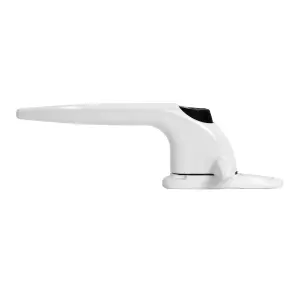 Yale Sparta Cockspur Window Handle - White, Left, 9mm