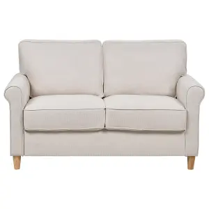 2 Seater Fabric Sofa Light Beige RONNEBY