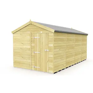 DIY Sheds 8x16 Apex Shed - Single Door Without Windows