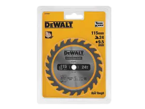 Dewalt DT20420 Circular Saw Blade 115 x 9.5mm x 24 Tooth TCT Fits DCS571 Trimsaw