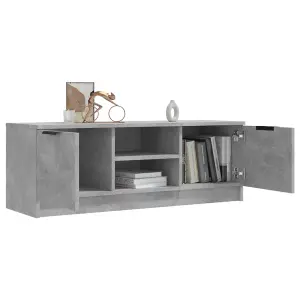 vidaXL TV Cabinet Concrete Grey 102x35x36.5 cm Engineered Wood