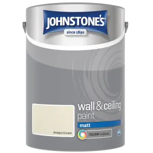 Johnstone's Wall & Ceiling Antique Cream Matt Paint -  5L