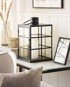 Beliani Scandinavian Lantern BINTAN Metal Black