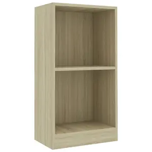 Berkfield Bookshelf Sonoma Oak 40x24x75 cm Engineered Wood