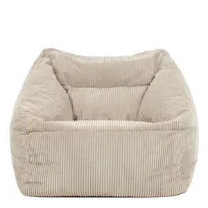 icon Morgan Corduroy Armchair Bean Bag Natural Giant Bean Bag Chair