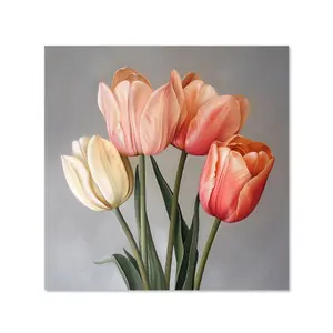 Spring Tulips Kitchen Splashback