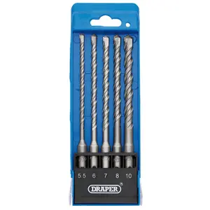 Draper 5pcs SDS Plus Centric Tip Drill Bit Set 12427