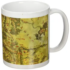 The Lord Of The Rings Middle Earth Mug Brown/White (One Size)