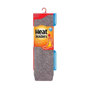 Heat Holders - Mens Long 2.7 TOG Knee High Wool Socks 6-11 Grey