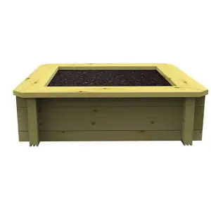 Garden Timber Company Wooden Raised Bed - 1.5m x 1.5m - 697mm Height - 27mm Thick Wall