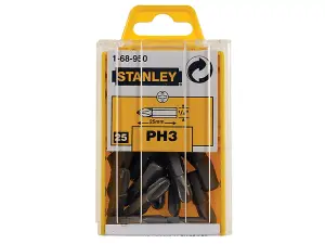 Stanley 1-68-950 Phillips Bits PH3 x 25mm (Box 25) STA168950B