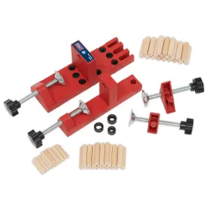 Sealey Universal Dowelling Jig Set Includes Aluminium Dowelling Jig DJ01