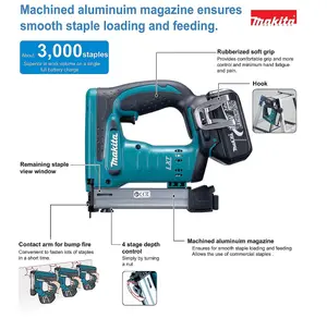 Makita DST221Z 18V Cordless Heavy Duty Stapler Staple Gun+ Makpac Case