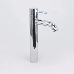 Rinse Bathrooms Modern Solid Brass Bathroom Chrome Finish Mono Basin Mixer Tap Sink Lever Action Faucet