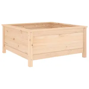 Berkfield Garden Planter 82.5x82.5x39 cm Solid Wood Pine