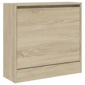 Shoe Cabinet Sonoma Oak 60x21x57 cm Engineered Wood