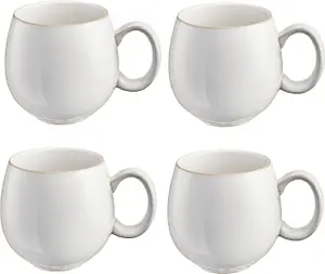 Cooks Professional Nordic Stoneware Set of 4 Mugs in White