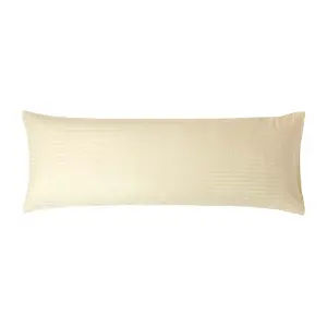 Homescapes Pastel Yellow Egyptian Cotton Ultrasoft Body Pillowcase 330 TC