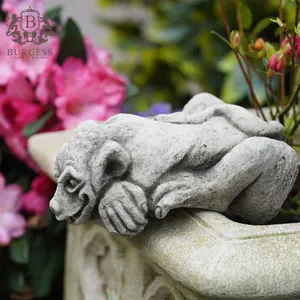 Peeping Gremlin Stone Statue Outdoor Garden Gargoyle Ornament Gothic Grotesque