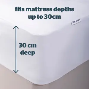 Silentnight Waterproof Mattress Protector - King - 4 Pack