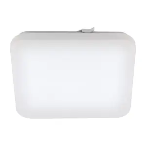 Wall Flush Ceiling Light Colour White Shade White Plastic Bulb LED 17.3W