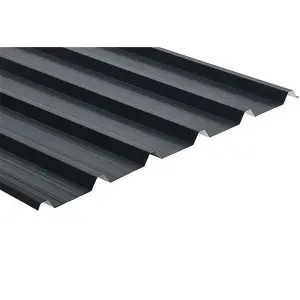 PACK OF 5 (Total 5 Units) - 0.7mm PVC Plastisol Coated Metal Roof Sheet 32mm (H) x 1000mm (W) x 4200mm Length - SLATE BLUE