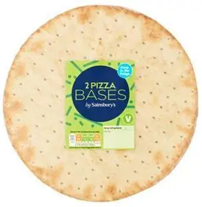 Sainsbury's Thin & Crispy 10" Pizza Base X2 260G