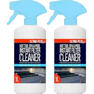 ULTIMA-PLUS XP Hot Tub, Spa & Pool Instant Filter Cleaner - Removes Grease, Limescale, Soap, Oils & More 2L