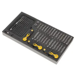 Sealey Tool Tray with Specialised Bits & Folding Hex Keys 192pc S01126