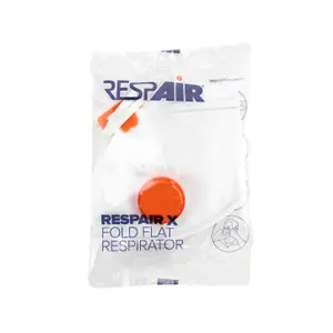 FFP3 Masks - 5 Pack - Respair Model X Fold Flat Respirators P3v with Valve